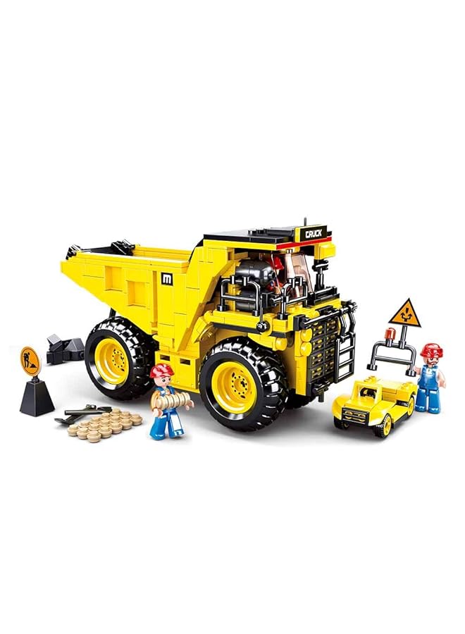 Sluban Town Series Tipper Building Blocks 416 Pcs With 3 Mini Figures For Age 10+ Years Old - Image 1