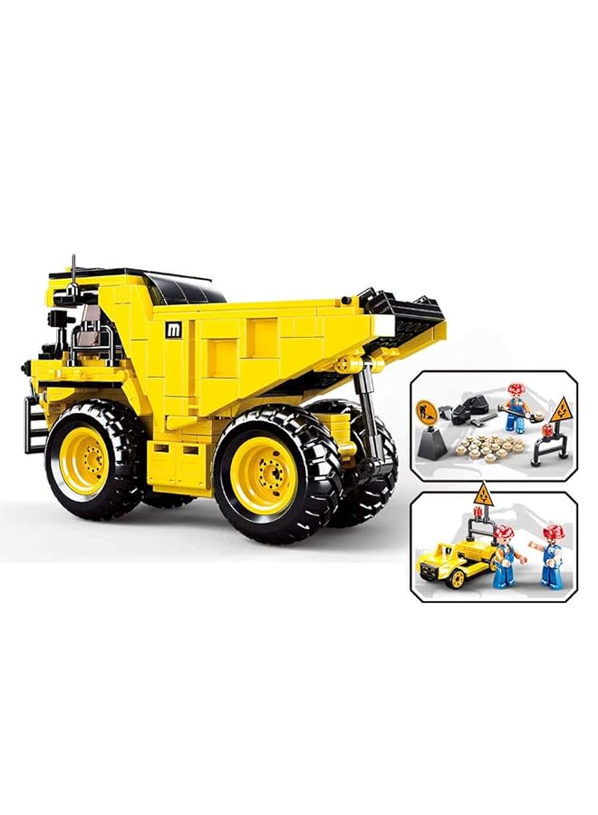 Sluban Town Series Tipper Building Blocks 416 Pcs With 3 Mini Figures For Age 10+ Years Old - Image 4