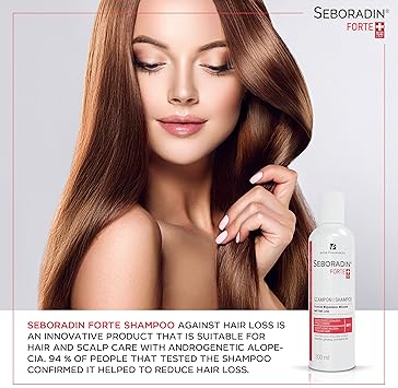 SEBORADIN FORTE Premium Hair Shampoo for Hair Loss and Thinning 200 ml with Vitamins and Natural Extracts for Thickening and Growth - Image 4