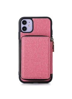 Direct Supply Mobile Phone Case + Mobile Phone Zipper Bag Multi-color Choice Multi-purpose Mobile Phone Protective Cover-Color:Pink-Applicable Model:For Iphone Xs Max