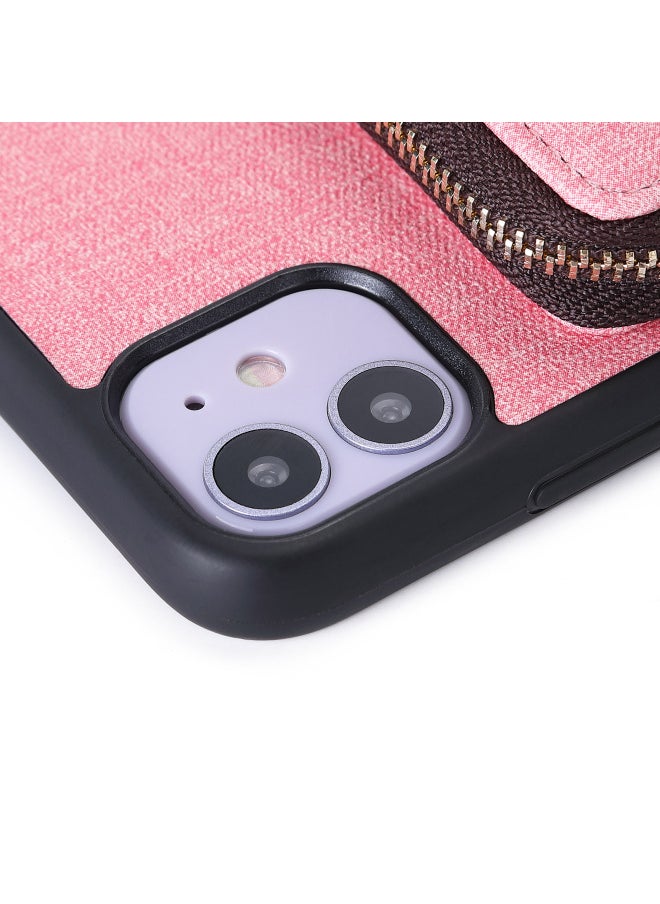 Generic - Direct Supply Mobile Phone Case + Mobile Phone Zipper Bag Multi-color Choice Multi-purpose Mobile Phone Protective Cover-Color:Pink-Applicable Model:For Iphone Xs Max - Image 1