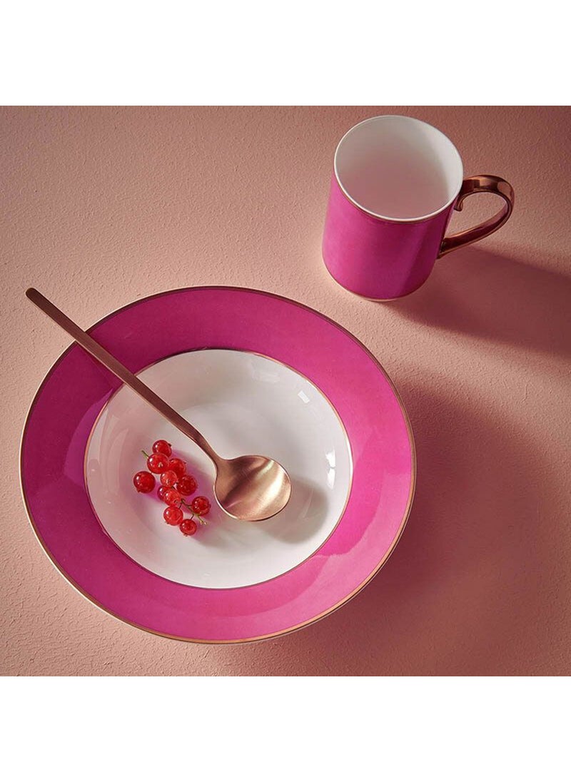 Pip Studio - Chique Pink Porcelain Deep Plate 23.5 cm - Image 1