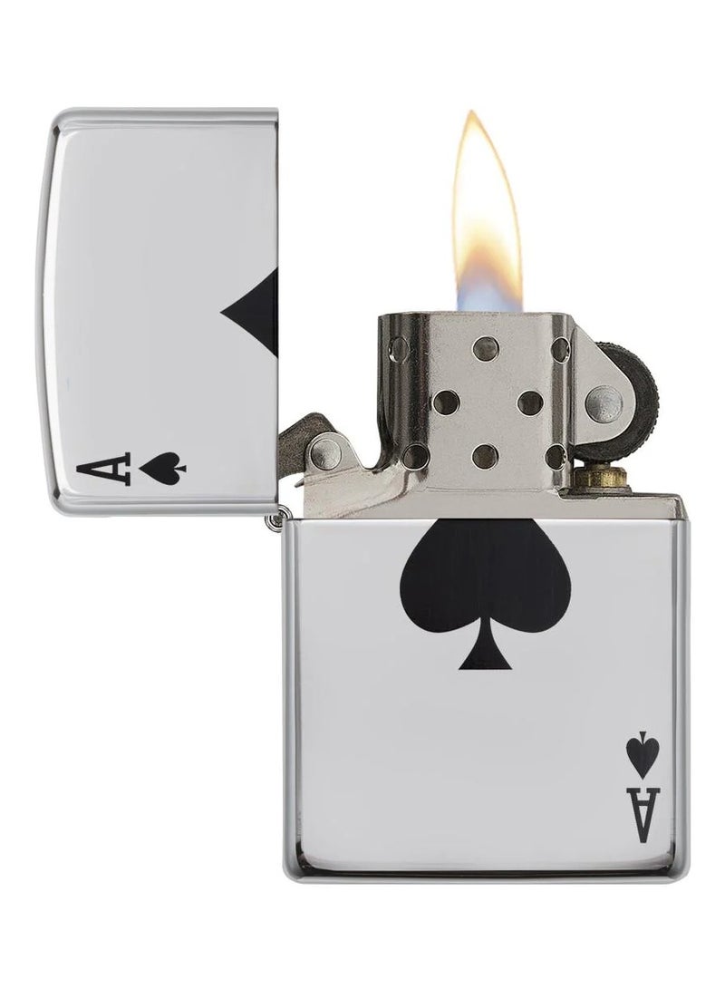 Zippo Simple Spade Design Lighter 24011-25 (Silver) - Image 2
