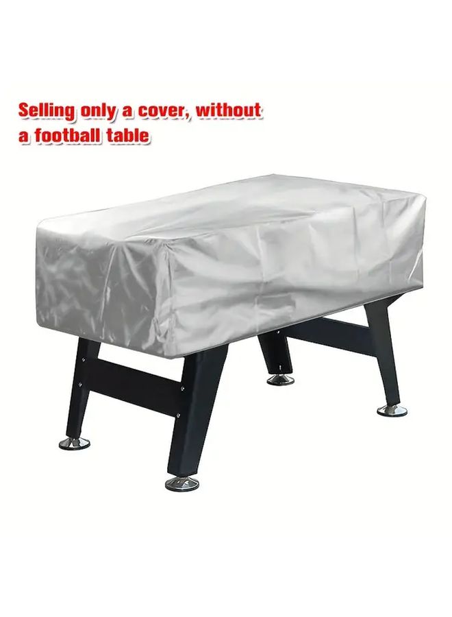 Silvery Football Table Cover 63x45x20 Inch for Indoor Outdoor Desk - Image 5