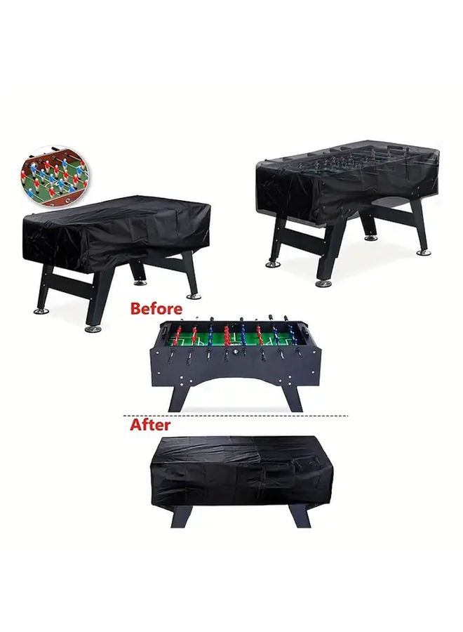 Silvery Football Table Cover 63x45x20 Inch for Indoor Outdoor Desk - Image 4