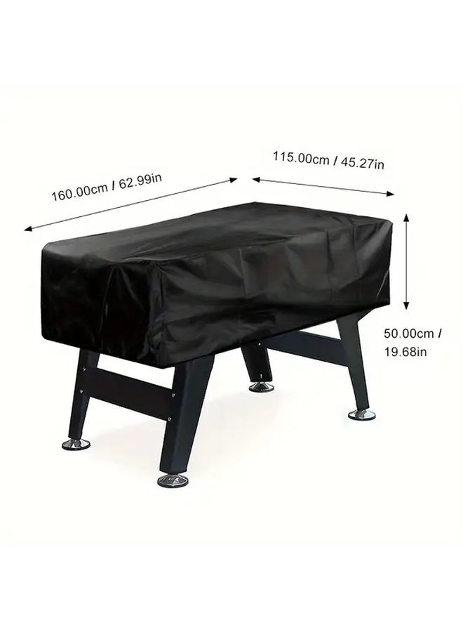 Silvery Football Table Cover 63x45x20 Inch for Indoor Outdoor Desk - Image 3