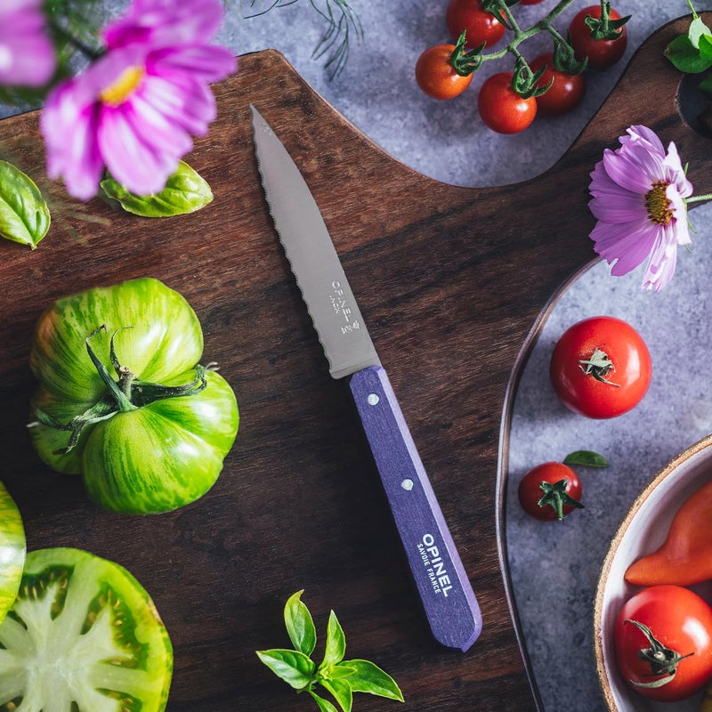 OPINEL Essential No.113 Serrated Paring Knife, Hornbeam Handles, Made in France (Natural) - Image 5