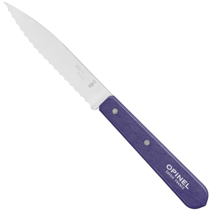 OPINEL Essential No.113 Serrated Paring Knife, Hornbeam Handles, Made in France (Natural) - Image 1