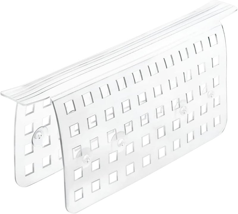 INTERDESIGN Self-Adhesive Plastic Sink Caddy - Clear Kitchen Protector - Image 1
