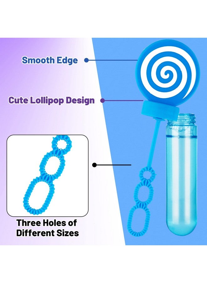 JOYYPOP 24 Pack Mini Bubble Wands Set 4 Colors for Kids Party Favors Bubble Wands Summer Gifts for Boys Girls Themed Birthday Party - Image 4