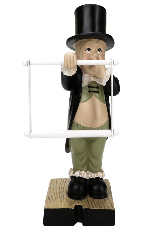 KH866 Funny Gentleman Shape Toilet Butler Statue - Resin Boy Holding Nose Figures Tissue Holder Bathroom Paper Modern Sculptures Home Decor for Shelf Table Desk - Image 4