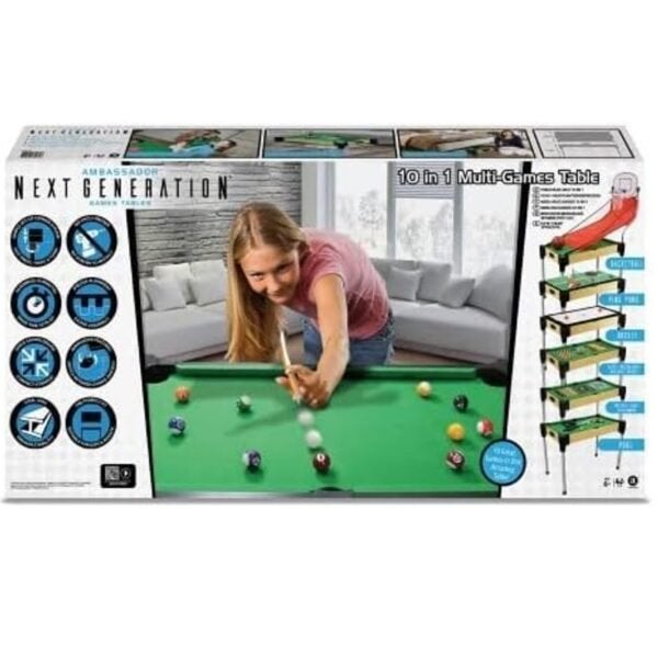Ambassador طاولة ألعاب 10 في 1 بحجم 36" (92 سم) - Image 1