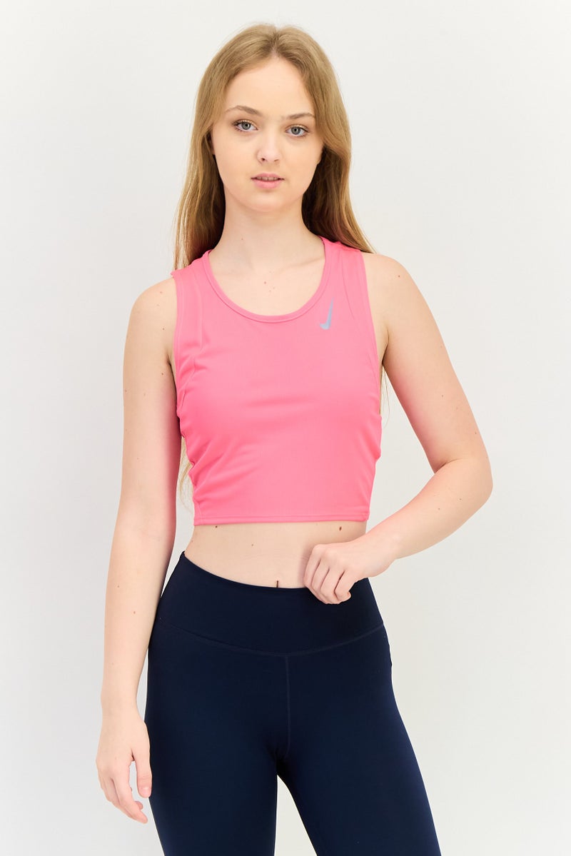 Nike Women Sportswear Fit Sleeveless Training Tank Top, Pink - Image 1