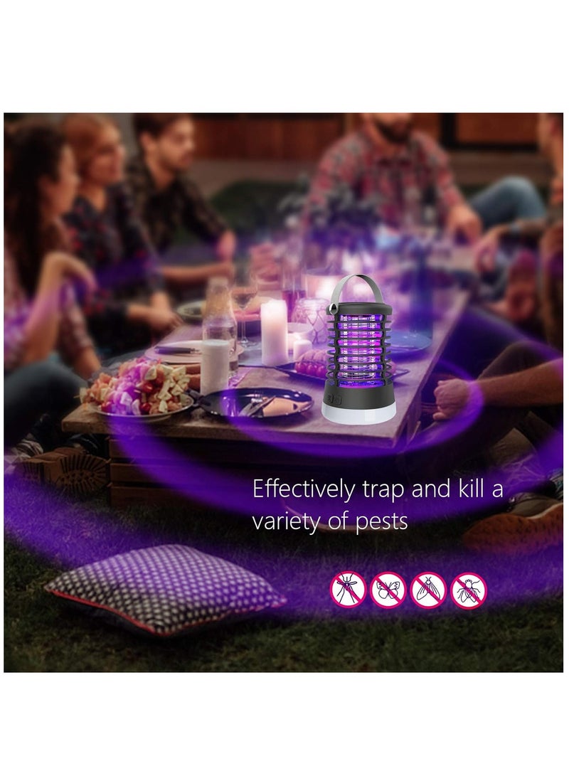 Zikra Bug Zapper Outdoor Bug Repellent Rechargeable Camping Lamp Waterproof Mosquito Killer Fly Trap Mosquito Repellent Portable Bug Zapper for Outdoor  Patio Camping Accessories Camping Gear Must Haves - Image 2