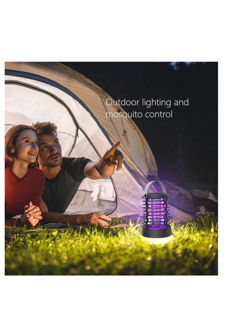 Zikra Bug Zapper Outdoor Bug Repellent Rechargeable Camping Lamp Waterproof Mosquito Killer Fly Trap Mosquito Repellent Portable Bug Zapper for Outdoor  Patio Camping Accessories Camping Gear Must Haves - Image 3