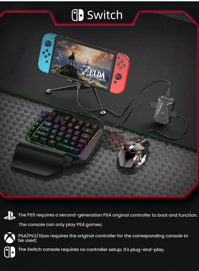 Gamwing Keyboard Mouse Converter Adapter Mouse Keyboard Controller Compatible with PS5/PS4/PS3/Xbox One/Xbox 360/N-Switch - Image 2