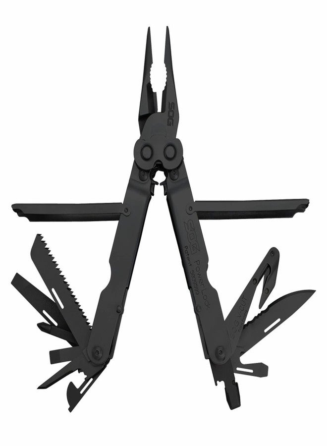 SOG Powerlock V-Cutter- Multi-Tool Pocket Utility Tool Set with 18 Specialty Tools for Heavy-Duty Field Use and Nylon Carrying Pouch (B63N-CP) - Image 1