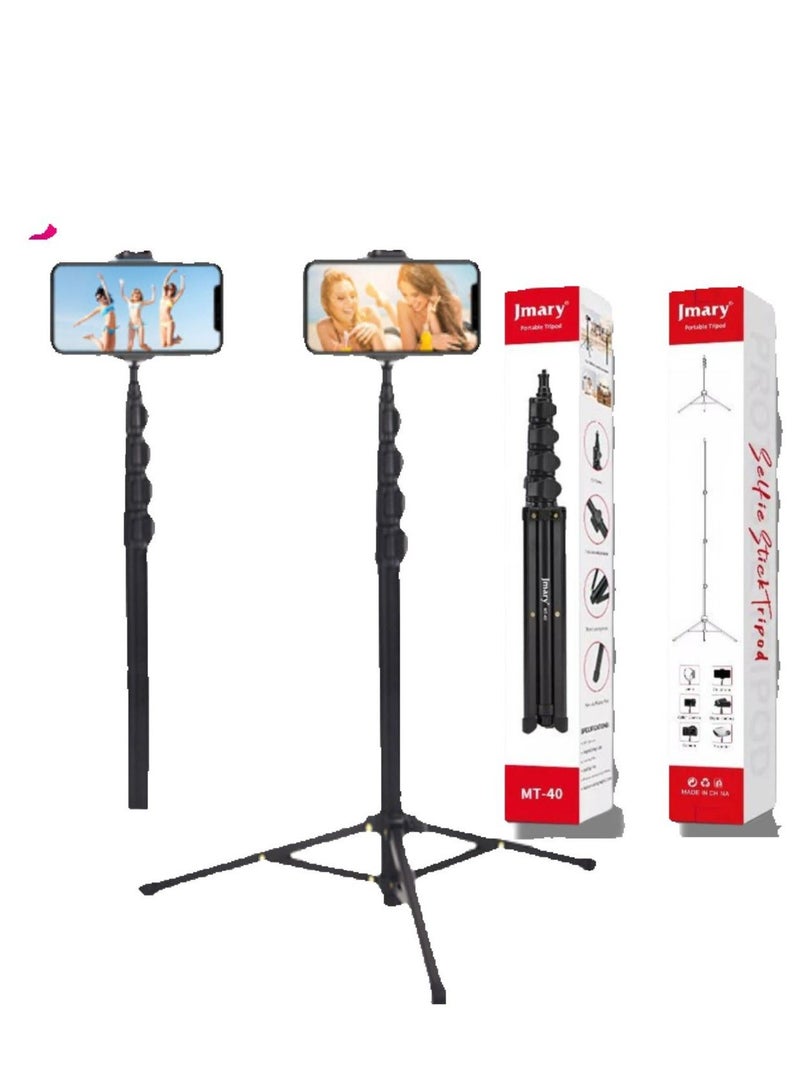 Jmary MT-40 2-in-1 Monopod Selfie Stick Tripod - Image 2