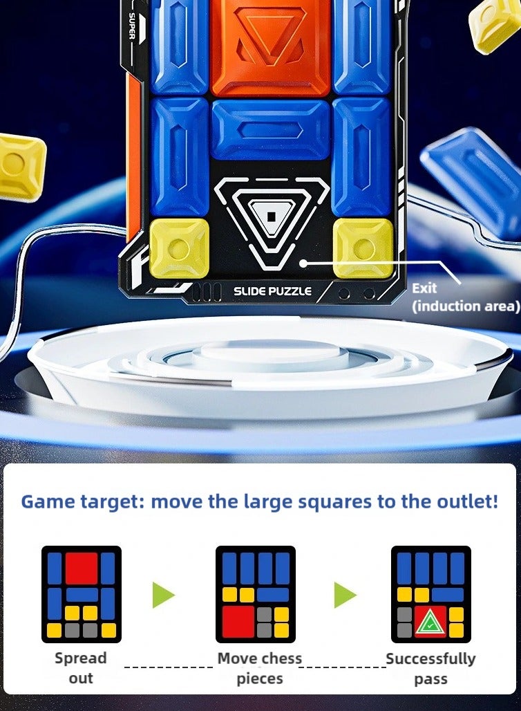 Slide Puzzle game, Early Development Toys, Challenge Brain portable puzzle Game, with 500+ Levels Learning & Education training Toy and gift for Kids and Adults  - Image 2