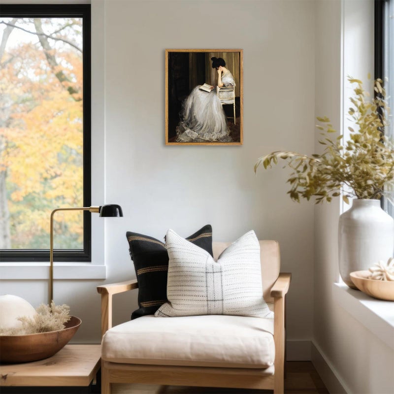 KBKBART خمر ديكور الجدار الفن طباعة لوحة قماش مؤطرة الجدار الفن في منتصف القرن سيدة النساء الكلاسيكية اللوحة صورة عتيقة بورتريه أوروبية ديكور لجدار غرفة نوم الحمام جدار الفن (8 "x10" ") - Image 5