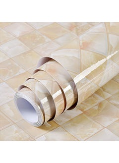 Y&D Kitchen Countertop Self-Adhesive Waterproof Wallpaper Yellow/White 60x200cm  - Image 4