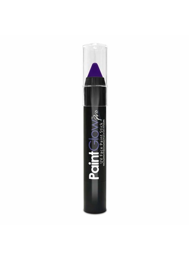 Paintglow UV Face Paint Stick, 3.5g, UV Purple