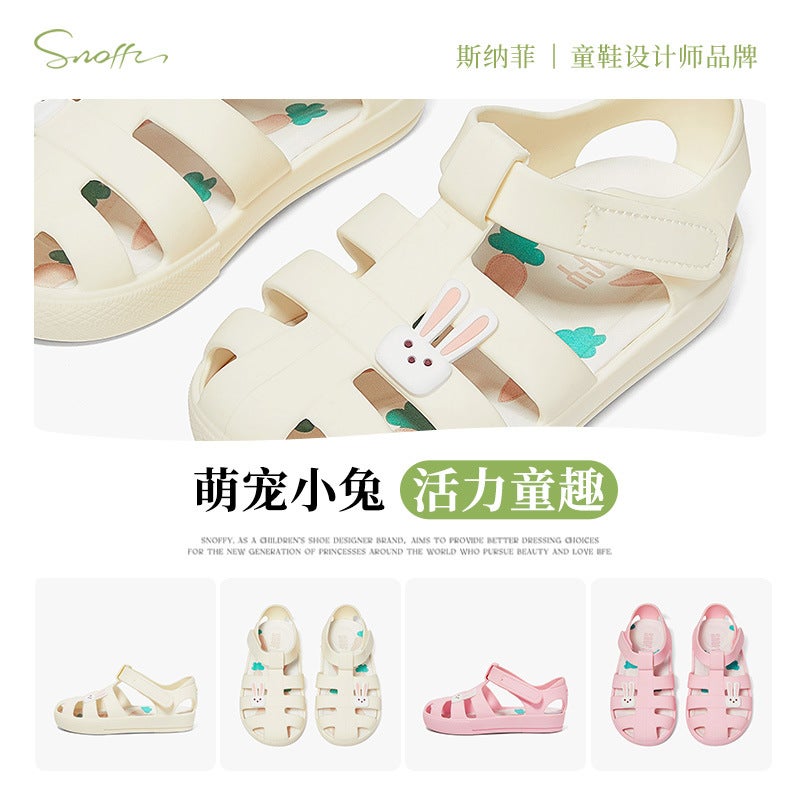 Snafi Girls Sandals Beach Shoes 2025 Little Girl Non-Slip Baby Jelly Shoes - Image 4