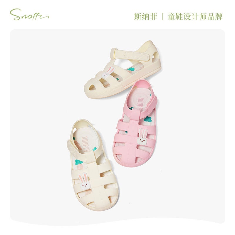 Snafi Girls Sandals Beach Shoes 2025 Little Girl Non-Slip Baby Jelly Shoes - Image 3