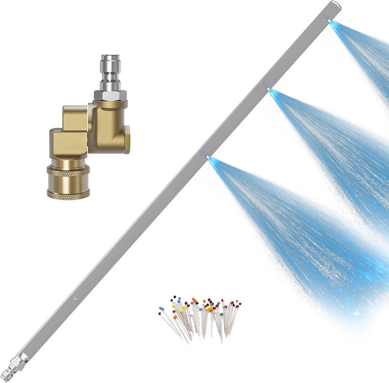 SITIMIMIL Radiator Cleaning Wand - 55cm Stainless Steel Tool for Pressure Washers - Image 1