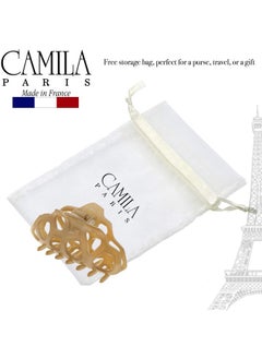 CAMILA Paris Cp2516 French Hair Clip For Women Beige Girls Hair Claw Clips Jaw Fashion Durable And Styling Hair Accessories For Women Strong Hold No Slip Grip Made In France  - Image 5