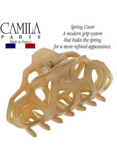 CAMILA Paris Cp2516 French Hair Clip For Women Beige Girls Hair Claw Clips Jaw Fashion Durable And Styling Hair Accessories For Women Strong Hold No Slip Grip Made In France  - Image 4