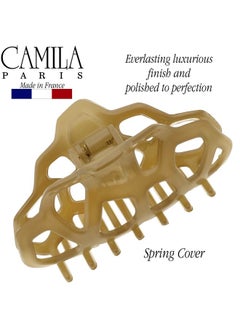 CAMILA Paris Cp2516 French Hair Clip For Women Beige Girls Hair Claw Clips Jaw Fashion Durable And Styling Hair Accessories For Women Strong Hold No Slip Grip Made In France  - Image 2