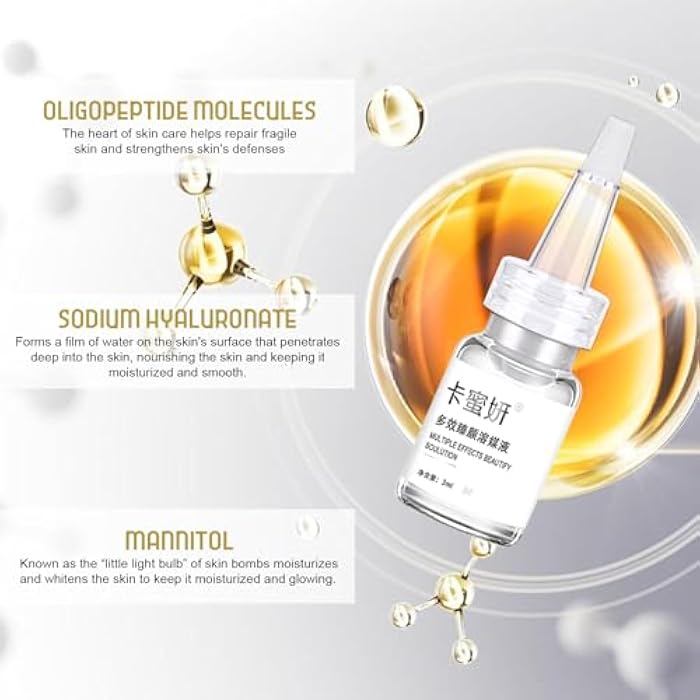 ZEVOFIUR Fullerene Collagen Multi-Active Serum,Instant Face and Eye Lift,44 Vials of Newly Upgraded Moisturizing Serum - Image 4