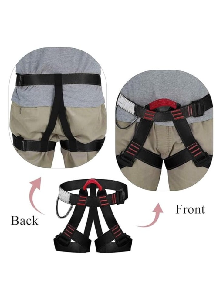 Topcore - Climbing belt, Safety Belt for ziplining, Fire Rescuing, Tree Climbing Gear, Half Body belt for Women, Men. Outdoor Climbing Waist Protection Anti-fall Escape Safety Belt - Image 1