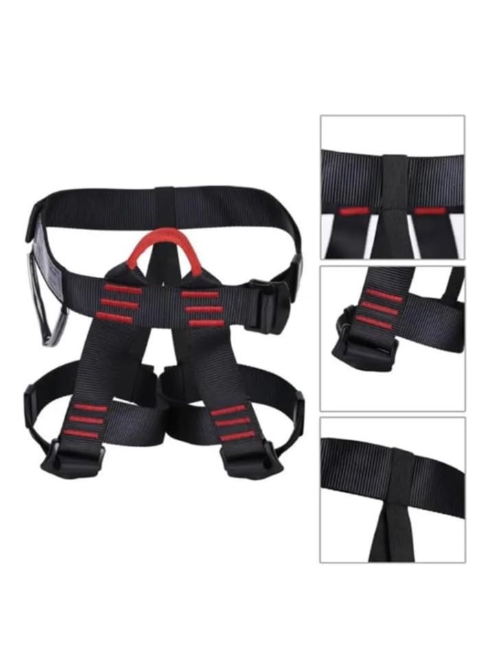 Topcore - Climbing belt, Safety Belt for ziplining, Fire Rescuing, Tree Climbing Gear, Half Body belt for Women, Men. Outdoor Climbing Waist Protection Anti-fall Escape Safety Belt - Image 1