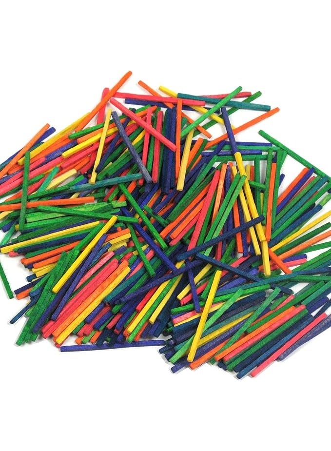 RHF Craftplay Coloured Crafting matchsticks - Pack of 100 Assorted Colours - Image 3