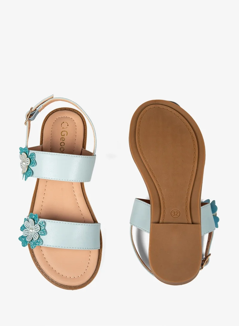 Geoomnii BLUE Geoomnii Girls’ Sandals – Comfortable Casual Sandals for Children, Pre-Teen & Junior Girls for School, Play & Everyday Wear for Women | Best Price UAE