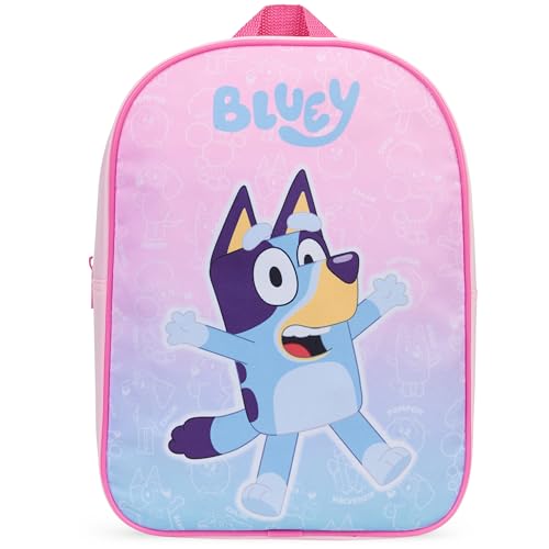 Get Trend Bluey Mini Backpack Kids Toddlers 13x9” Rucksack Kindergarten Bag Preschool Sports Travel Backpacks 3+ Gifts for Kids (Pink Bluey) - Image 1