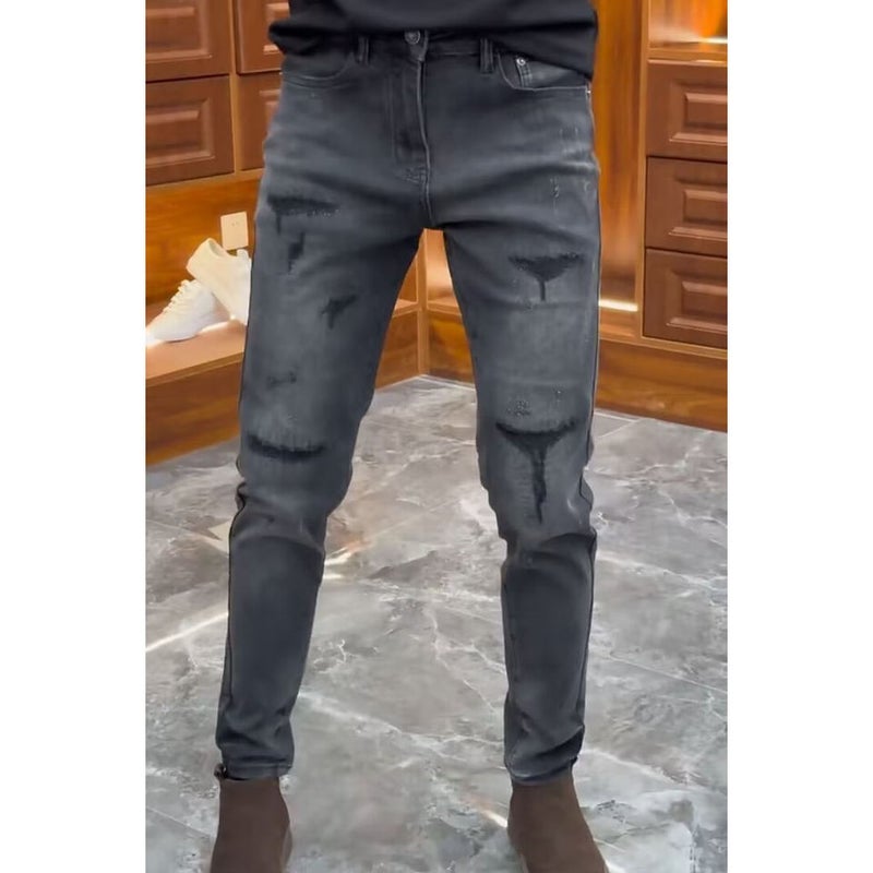 Unisex Classic Denim Jeans Loose Fit Daily Outdoor Wear - Image 5