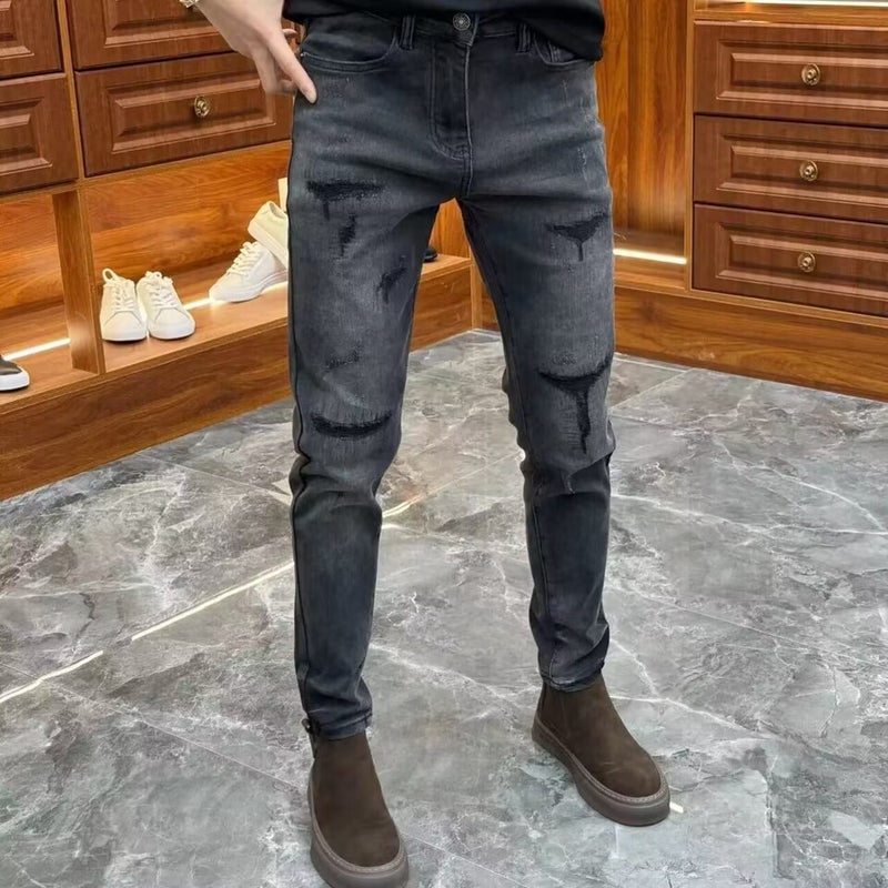Unisex Classic Denim Jeans Loose Fit Daily Outdoor Wear - Image 4