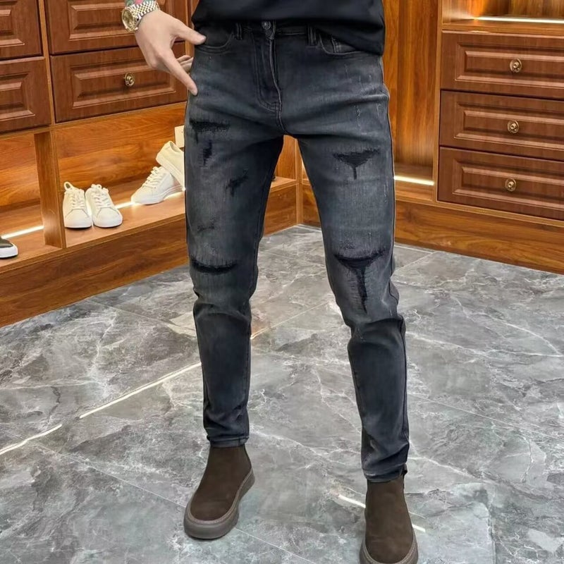 Unisex Classic Denim Jeans Loose Fit Daily Outdoor Wear - Image 3