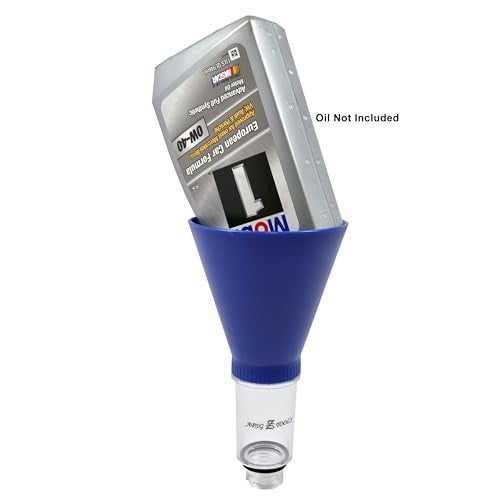 APSG Engine Oil Funnel | Compatible with Select GMC Chevrolet Ford Vehicles | Screw-On No-Spill Tool Locks Directly into Filler | Fast & Easy Oil Change with No Mess - Image 3