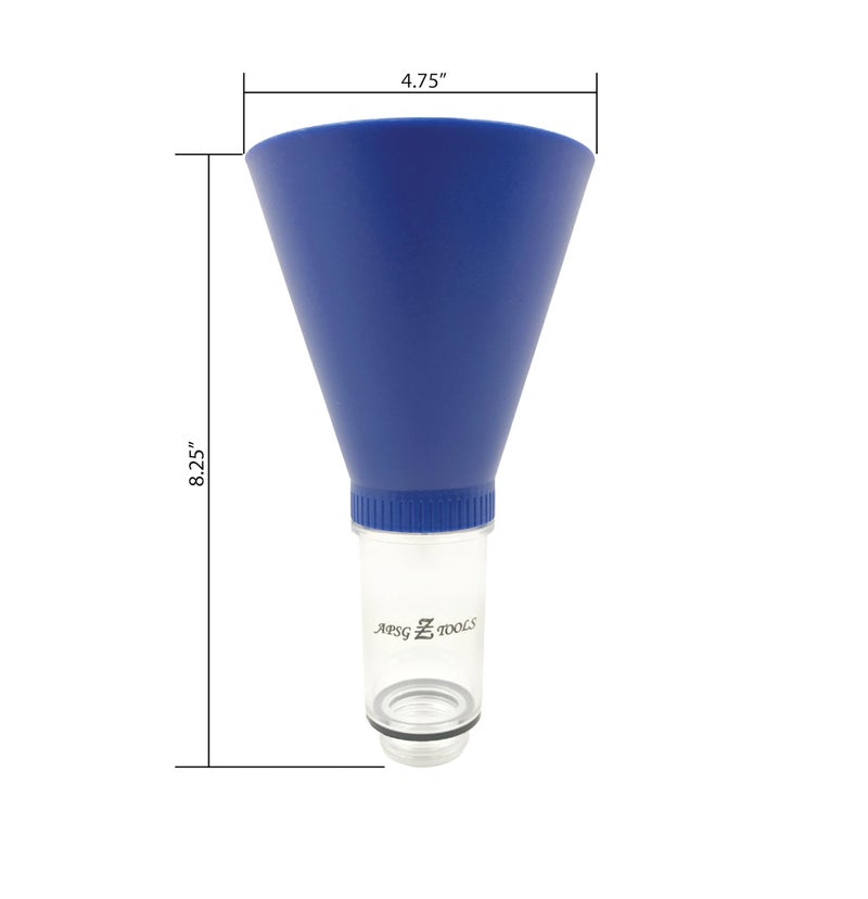APSG Engine Oil Funnel | Compatible with Select GMC Chevrolet Ford Vehicles | Screw-On No-Spill Tool Locks Directly into Filler | Fast & Easy Oil Change with No Mess - Image 5