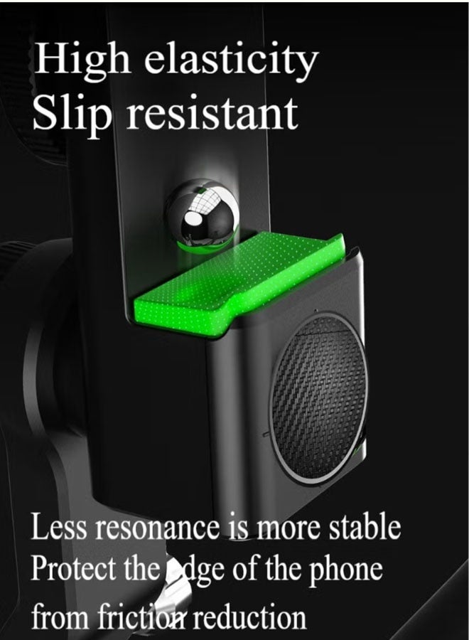 Bike Phone Holder with Night Riding Warning Light - 1080° Rotation, Tool-Free Installation, Shockproof Double Lock - Image 4