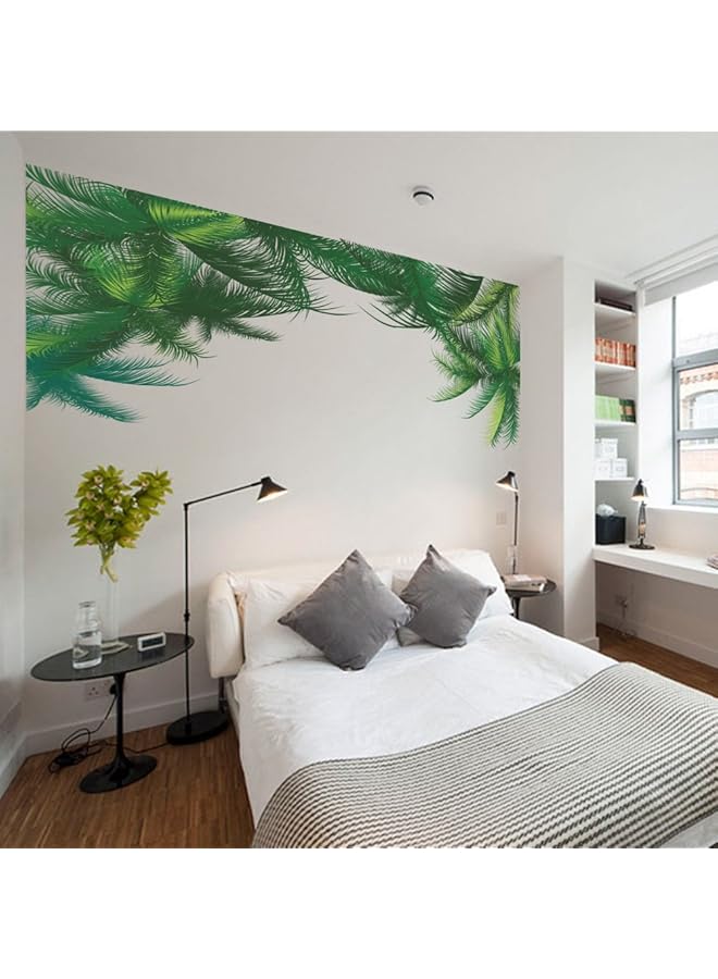 إيروريكس ملصقات حائط خلفية لغرفة المعيشة وغرفة النوم على شكل أوراق خضراء، ملصقات حائط من الفينيل لتزيين غرفة الأطفال وغرفة المعيشة وغرفة النوم 011Qz - Image 4