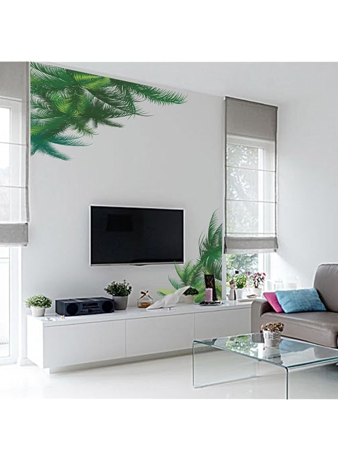 إيروريكس ملصقات حائط خلفية لغرفة المعيشة وغرفة النوم على شكل أوراق خضراء، ملصقات حائط من الفينيل لتزيين غرفة الأطفال وغرفة المعيشة وغرفة النوم 011Qz - Image 5