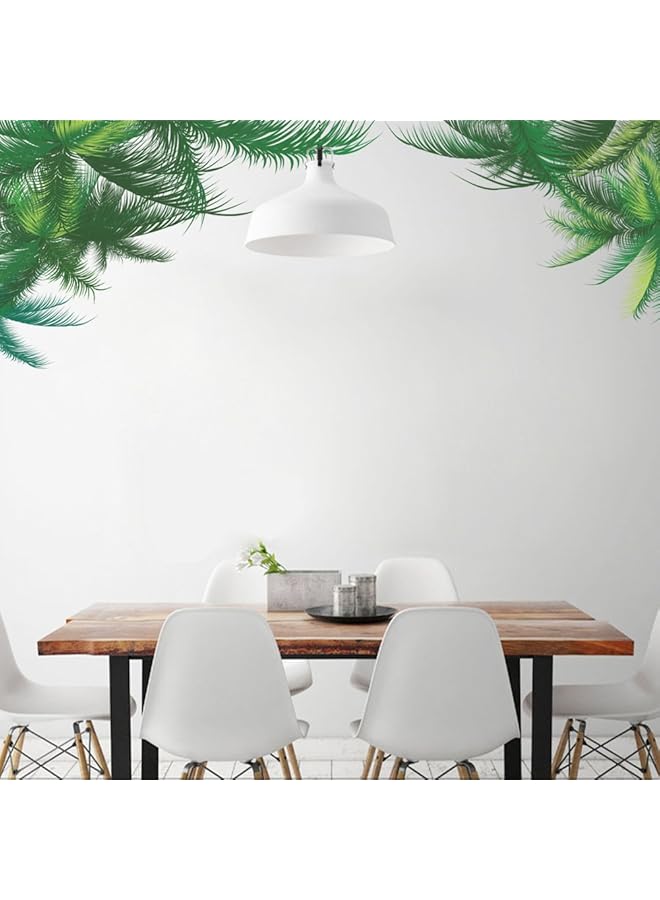 إيروريكس ملصقات حائط خلفية لغرفة المعيشة وغرفة النوم على شكل أوراق خضراء، ملصقات حائط من الفينيل لتزيين غرفة الأطفال وغرفة المعيشة وغرفة النوم 011Qz - Image 3