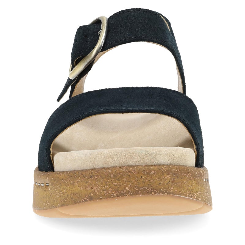 Dansko Bianca Platform Sandal for Women - Memory Foam and Suede Wrapped Footbed for an Extra Plush Comfort and Support Black 5.5-6 M US - Image 4