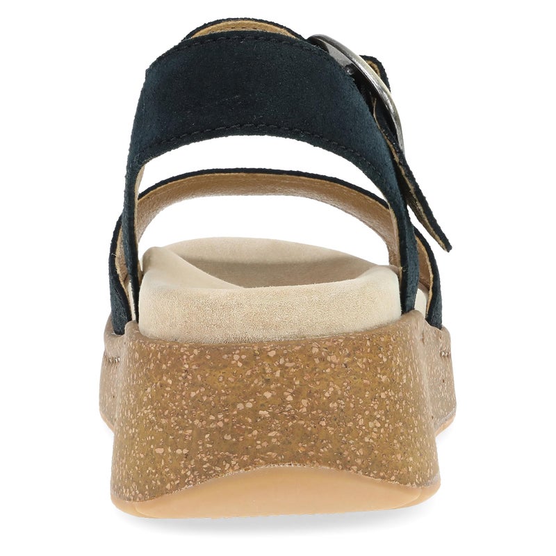 Dansko Bianca Platform Sandal for Women - Memory Foam and Suede Wrapped Footbed for an Extra Plush Comfort and Support Black 5.5-6 M US - Image 5