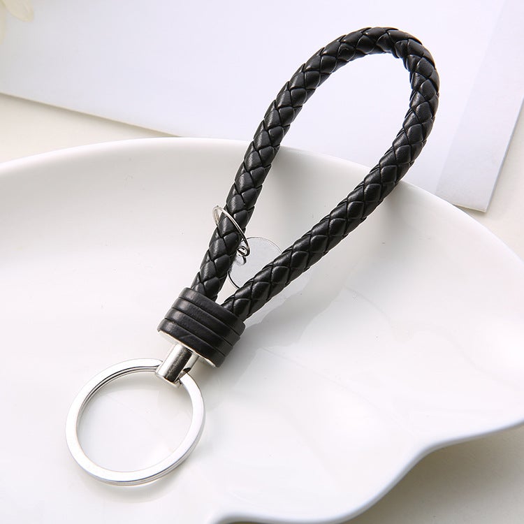 Braided Rope Keychain: Black, No Tangle Design, Comfortable Grip - Meaningful Unity Symbol Couples Keychain for Him and Her, Daily Carry & Couple Gift Scenarios - Image 3